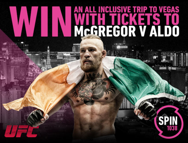 Win tickets to see McGregor in Las Vegas