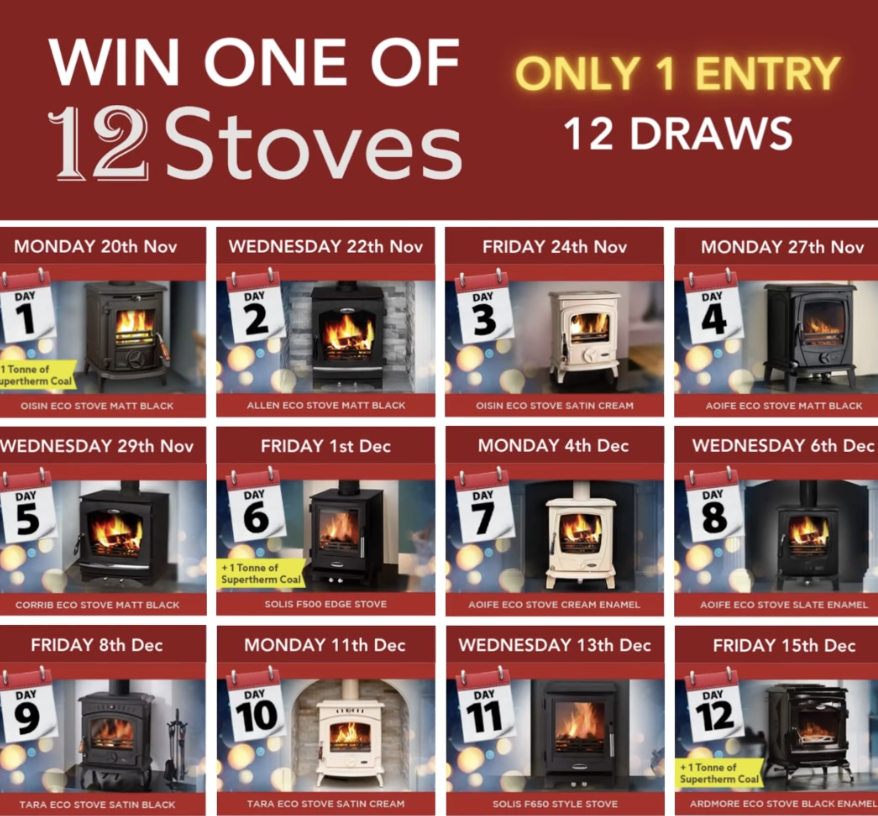 Win one of 12 Stanley Stoves