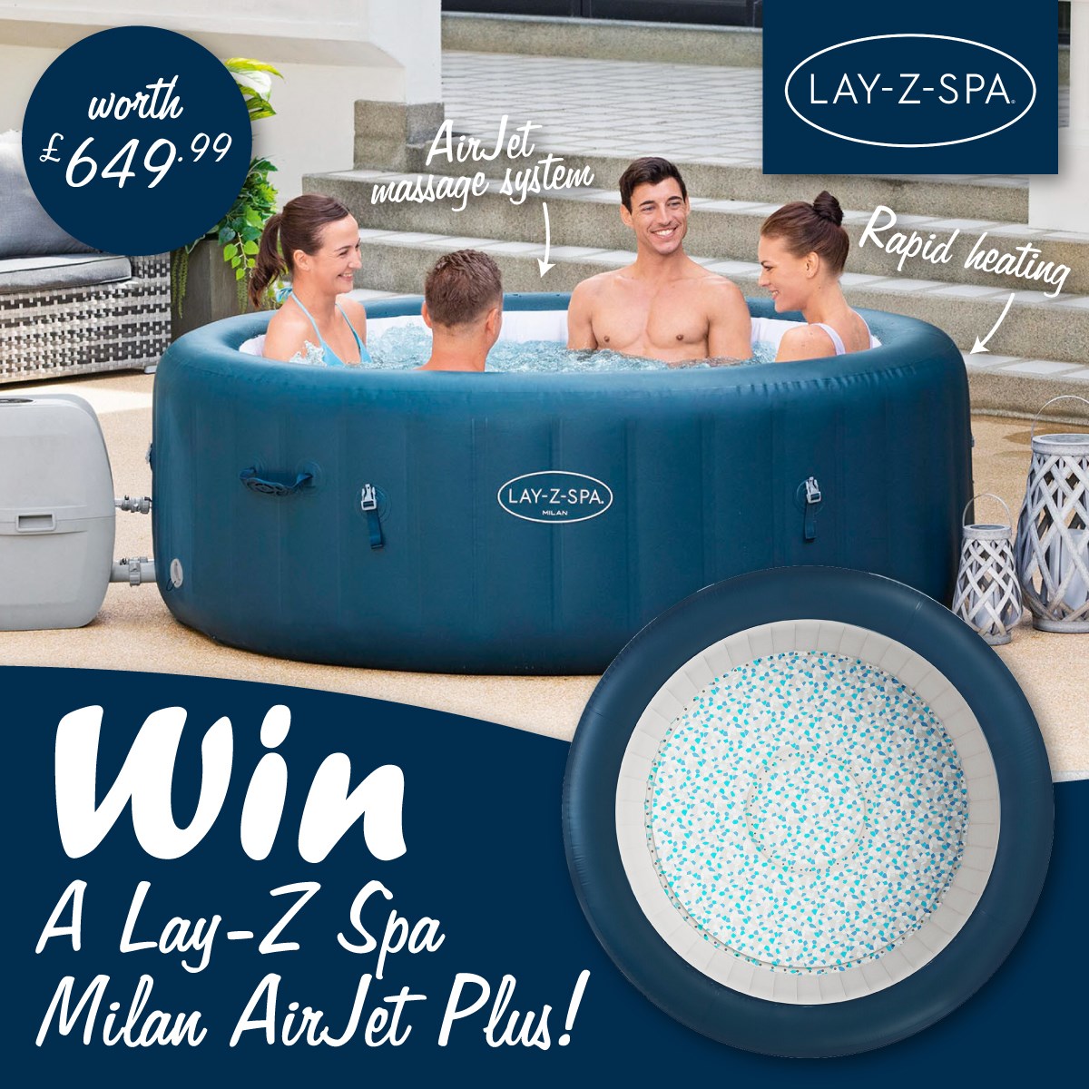 Win LayZSpa Milan Airjet Plus