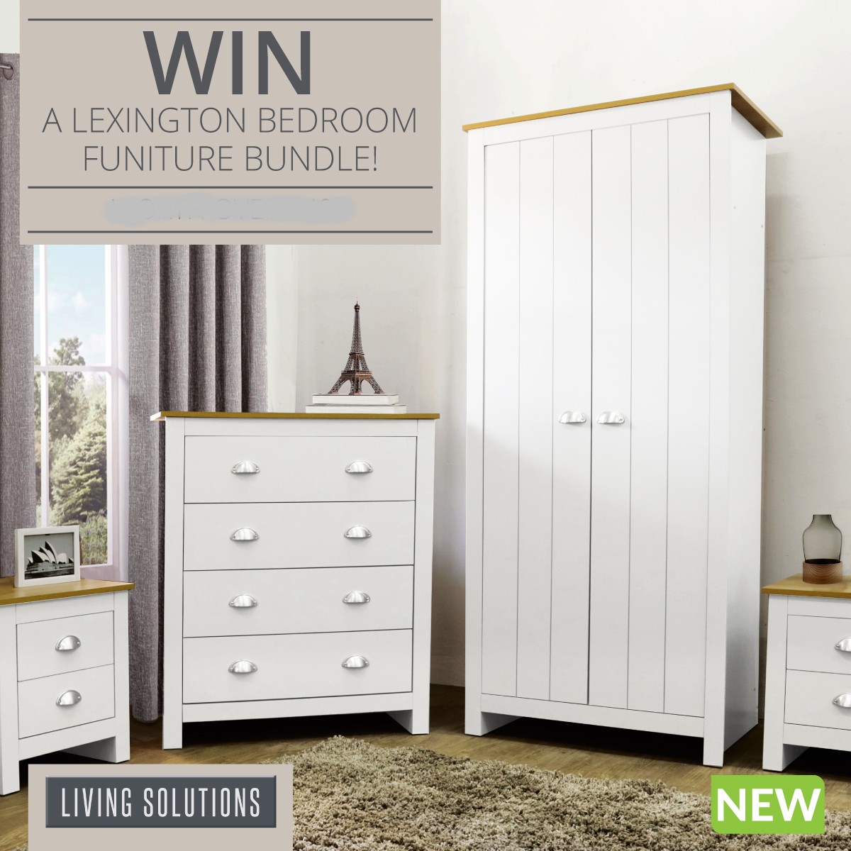 Win new white Lexington Bedroom Furniture
