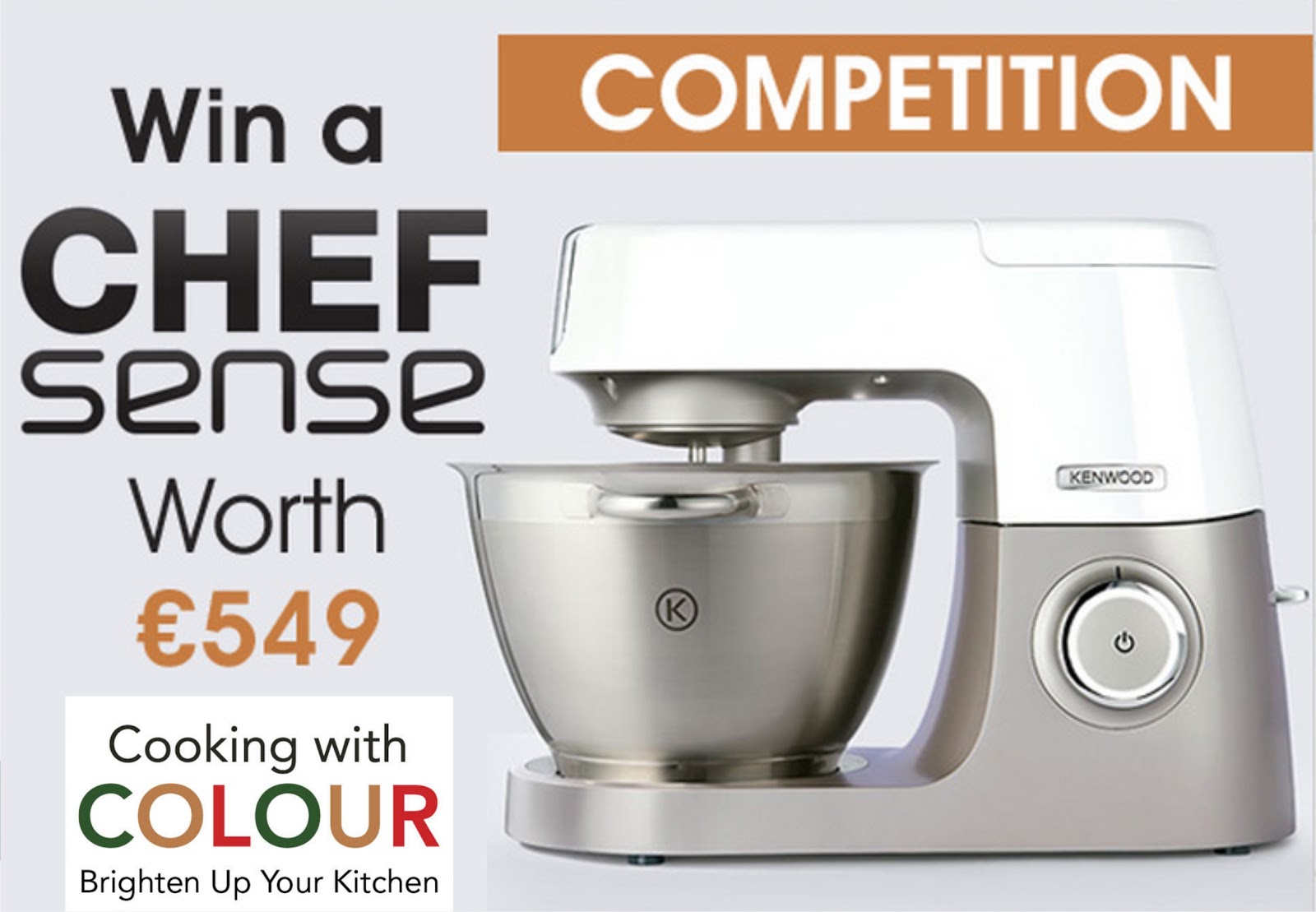 Win a Kenwood Chef Sense Mixer Worth €549