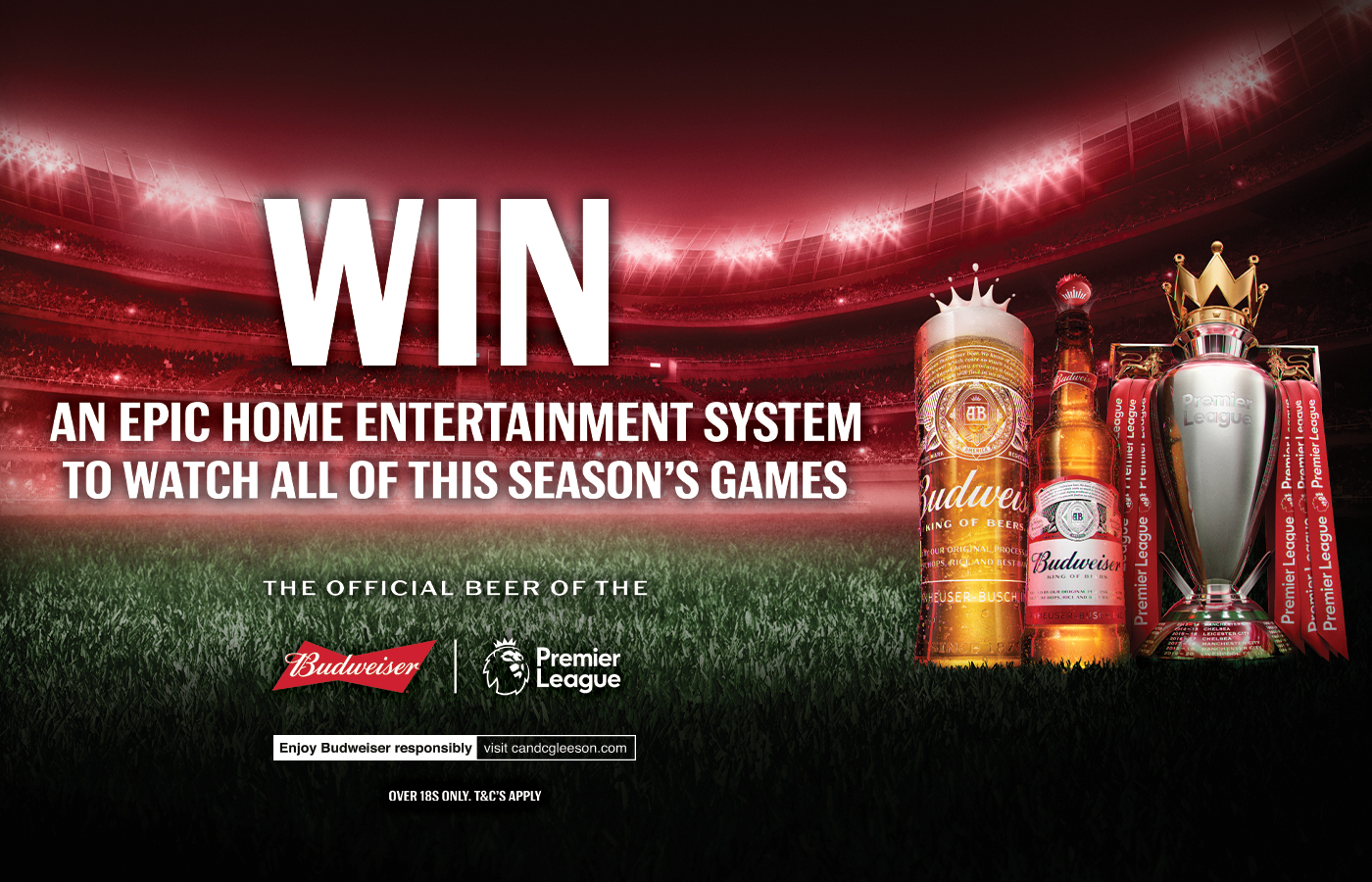 Win an epic home entertainment system with Budweiser