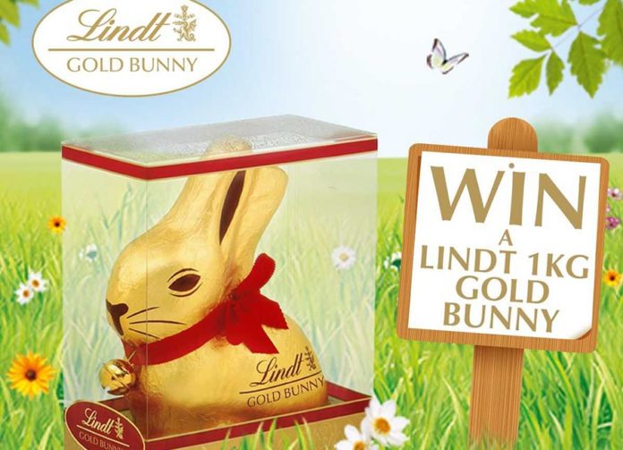 Win a mouth-wateringly delicious 1kg Lindt Gold Chocolate Bunny