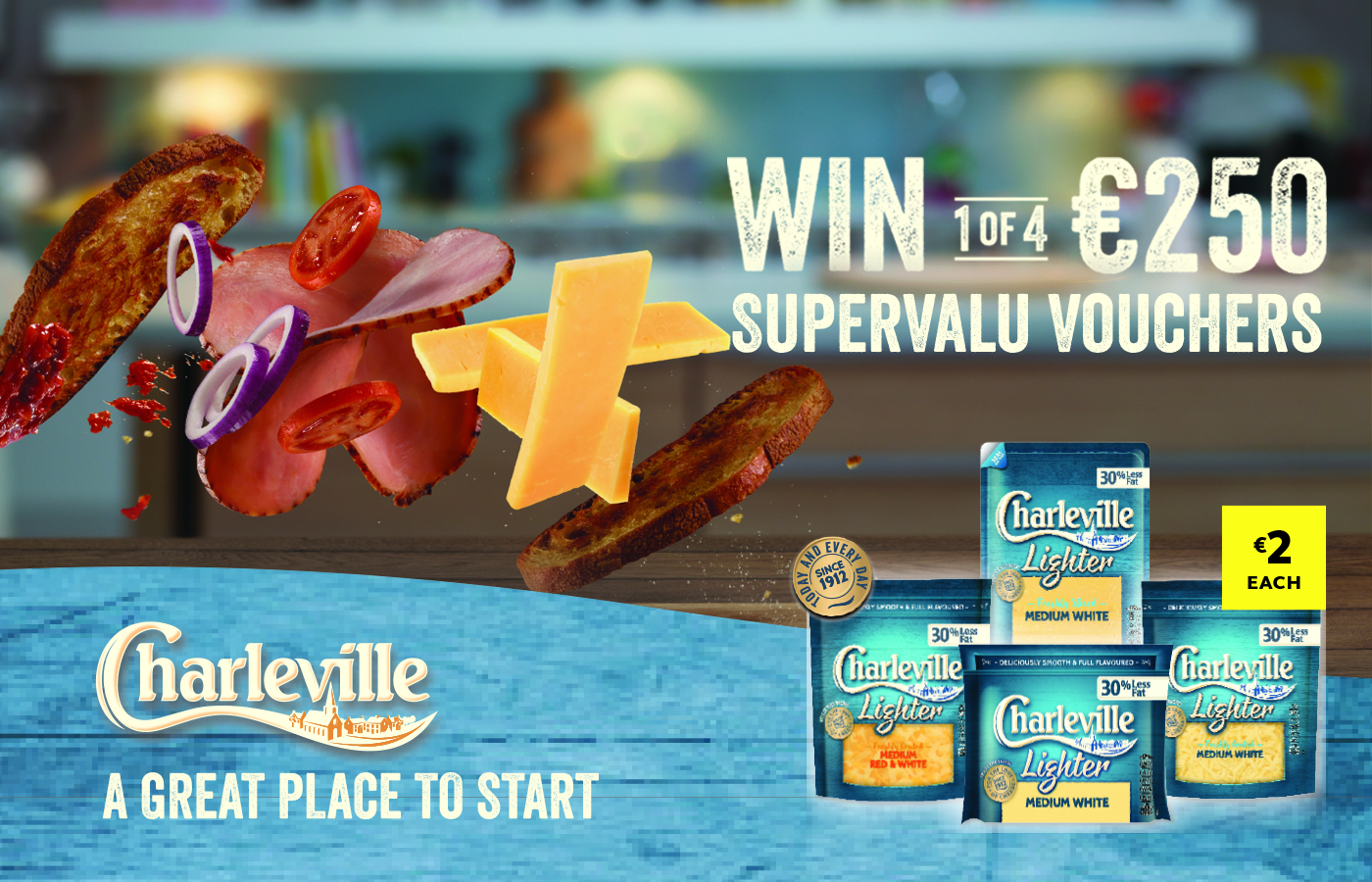 Win 1 of 4 €250 SuperValu Vouchers with Charleville