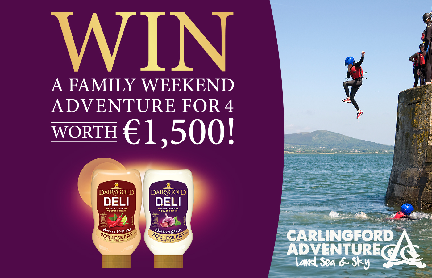 Win a Weekend Adventure for 4 at Carlingford Adventure Park
