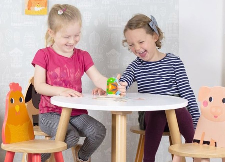 Win a Mimitoys.ie Wooden Farm Animals Table with 2 Chairs