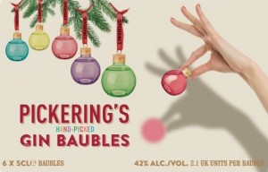 Win Pickerings Gin Filled Christmas Baubles From WineOnline.ie