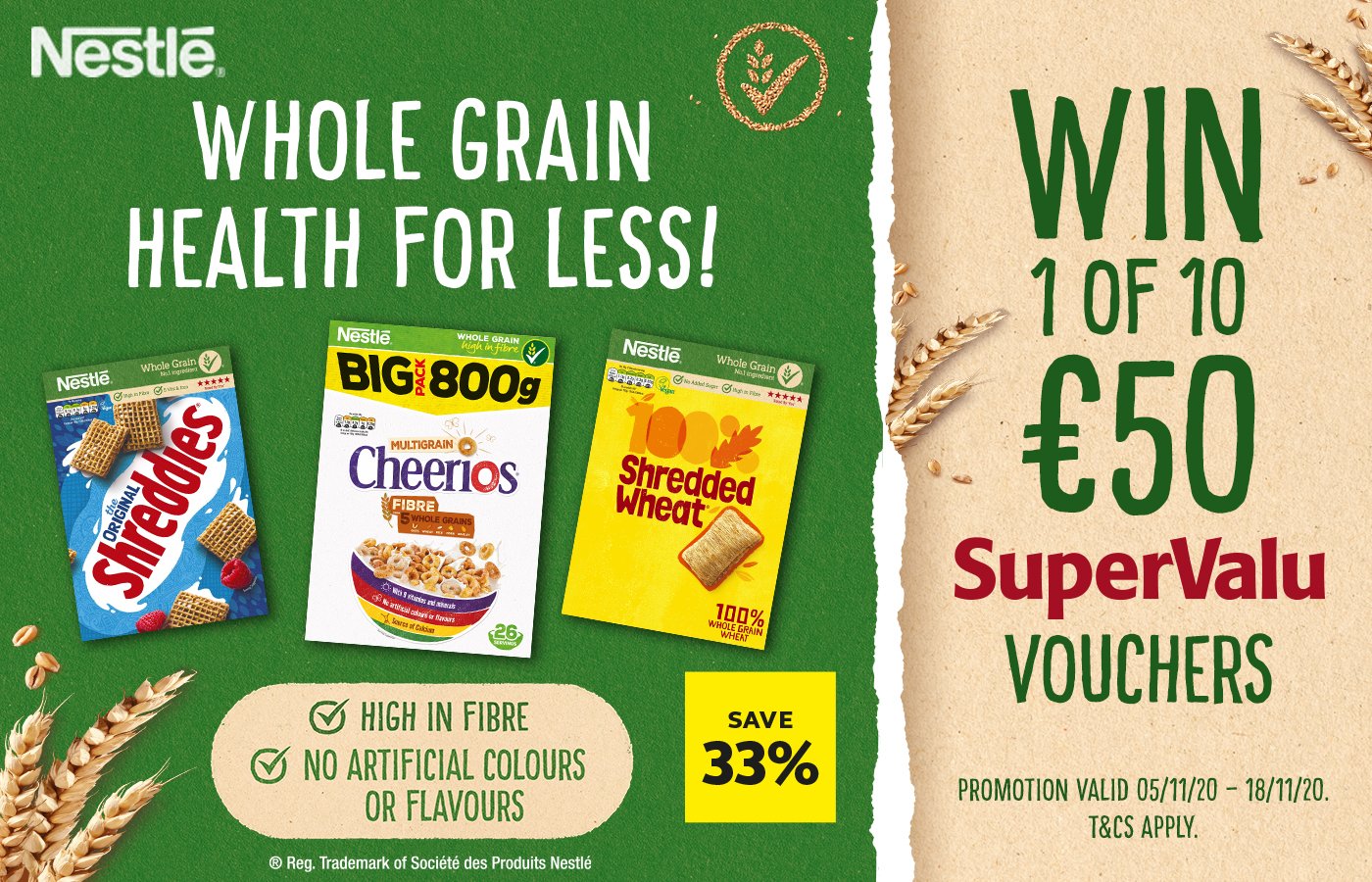 Win one of 10 SuperValu vouchers each worth €50