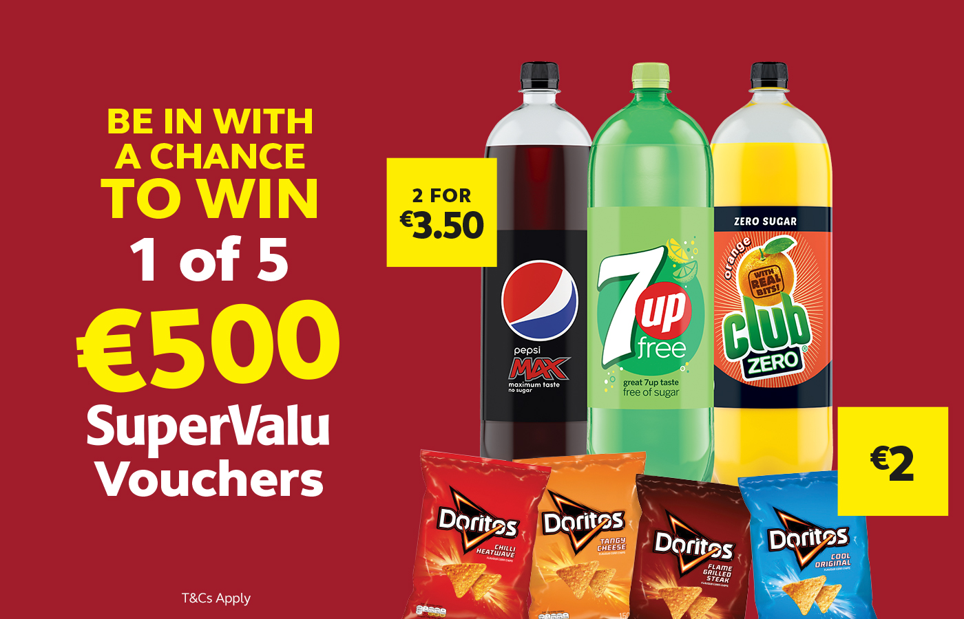 Win 1 of 5 €500 SuperValu Vouchers