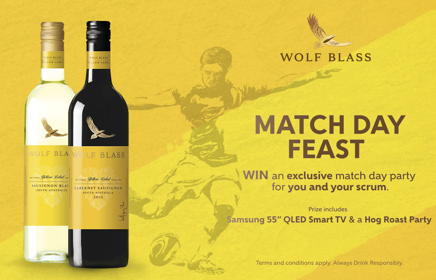 Win a Match Day Feast with Wolf Blass